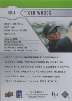 2021 SP Authentic - Upper Deck Exclusives #UD-1 Tiger Woods Back