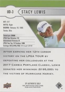 2021 SP Authentic - Upper Deck Exclusives #UD-3 Stacy Lewis Back