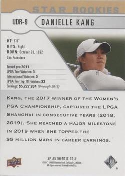 2021 SP Authentic - Upper Deck Star Rookies #UDR-9 Danielle Kang Back