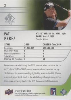 2021 SP Authentic - Silver Foil #3 Pat Perez Back