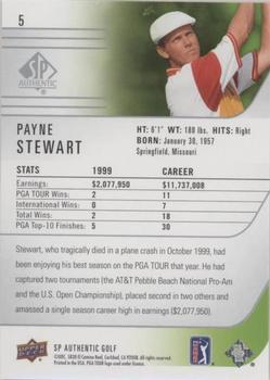 2021 SP Authentic - Silver Foil #5 Payne Stewart Back