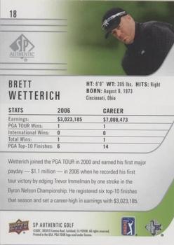 2021 SP Authentic - Silver Foil #18 Brett Wetterich Back
