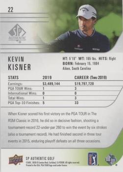 2021 SP Authentic - Silver Foil #22 Kevin Kisner Back