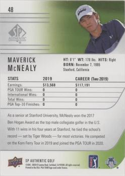 2021 SP Authentic - Silver Foil #48 Maverick McNealy Back