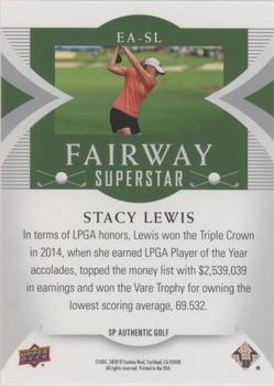 2021 SP Authentic - Fairway Superstars Achievement #EA-SL Stacy Lewis Back