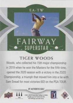 2021 SP Authentic - Fairway Superstars Achievement #EA-TW Tiger Woods Back