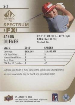 2021 SP Authentic - Spectrum FX Blue #S-2 Jason Dufner Back