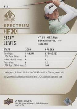 2021 SP Authentic - Spectrum FX Blue #S-5 Stacy Lewis Back
