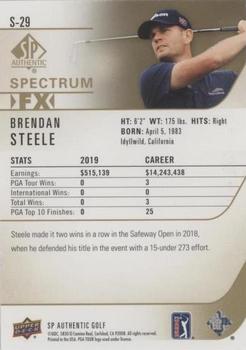 2021 SP Authentic - Spectrum FX Blue #S-29 Brendan Steele Back