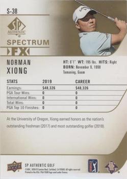 2021 SP Authentic - Spectrum FX Blue #S-38 Norman Xiong Back