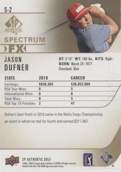2021 SP Authentic - Spectrum FX Green #S-2 Jason Dufner Back
