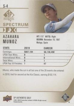 2021 SP Authentic - Spectrum FX Green #S-4 Azahara Munoz Back
