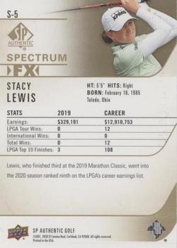 2021 SP Authentic - Spectrum FX Green #S-5 Stacy Lewis Back