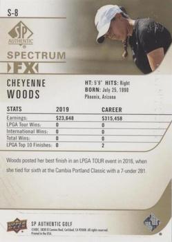 2021 SP Authentic - Spectrum FX Green #S-8 Cheyenne Woods Back
