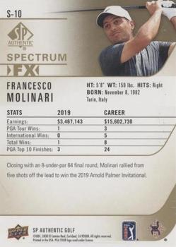 2021 SP Authentic - Spectrum FX Green #S-10 Francesco Molinari Back