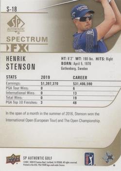 2021 SP Authentic - Spectrum FX Green #S-18 Henrik Stenson Back