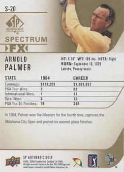 2021 SP Authentic - Spectrum FX Green #S-20 Arnold Palmer Back