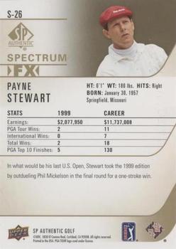 2021 SP Authentic - Spectrum FX Green #S-26 Payne Stewart Back