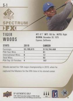 2021 SP Authentic - Spectrum FX Green #S-1 Tiger Woods Back