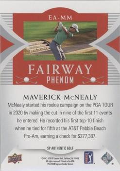 2021 SP Authentic - Fairway Phenoms Achievement #EA-MM Maverick McNealy Back