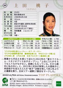 2022 Epoch 2022 JLPGA (日本女子プロゴルフ協会): Top Players #09 Momoko Ueda Back