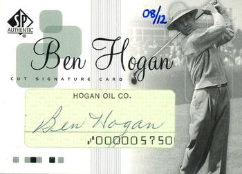 2002 SP Authentic - Ben Hogan Cut Autographs #GH-1 Ben Hogan Front