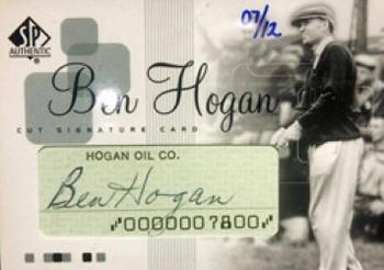 2002 SP Authentic - Ben Hogan Cut Autographs #GH-3 Ben Hogan Front