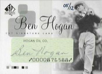 2002 SP Authentic - Ben Hogan Cut Autographs #GH-6 Ben Hogan Front
