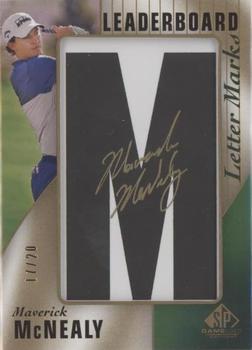 2021 SP Game Used - Leaderboard Letter Marks #LM-MM Maverick McNealy Front
