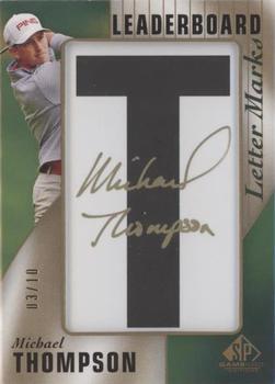 2021 SP Game Used - Leaderboard Letter Marks #LM-MT Michael Thompson Front