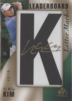 2021 SP Game Used - Leaderboard Letter Marks #LM-SW Si Woo Kim Front