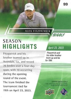 2024 Upper Deck #99 Alex Fitzpatrick Back