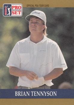 1990 Pro Set PGA Tour #24 Brian Tennyson Front