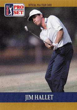 1990 Pro Set PGA Tour #37 Jim Hallet Front