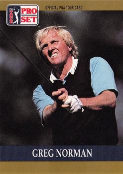 1990 Pro Set PGA Tour #50 Greg Norman Front