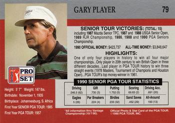 1990 Pro Set PGA Tour #79 Gary Player Back