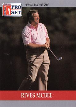 1990 Pro Set PGA Tour #89 Rives McBee Front