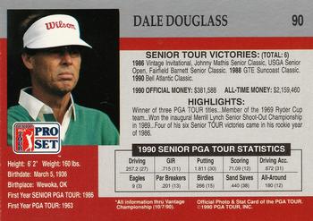 1990 Pro Set PGA Tour #90 Dale Douglass Back