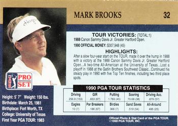 1990 Pro Set PGA Tour #32 Mark Brooks Back