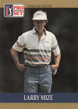 1990 Pro Set PGA Tour #34 Larry Mize Front