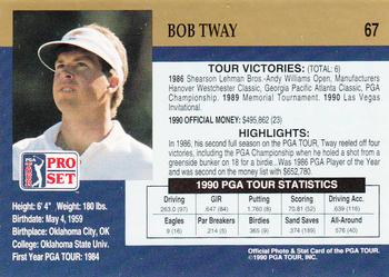 1990 Pro Set PGA Tour #67 Bob Tway Back