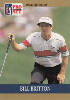 1990 Pro Set PGA Tour #72 Bill Britton Front