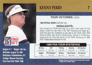 1990 Pro Set PGA Tour #7 Kenny Perry Back