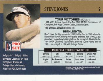 1990 Pro Set PGA Tour #9 Steve Jones Back