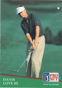 1991 Pro Set PGA Tour #105 Davis Love III Front