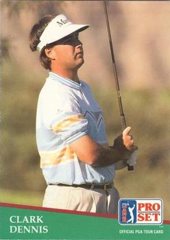 1991 Pro Set PGA Tour #109 Clark Dennis Front