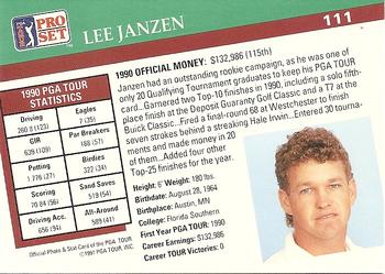 1991 Pro Set PGA Tour #111 Lee Janzen Back