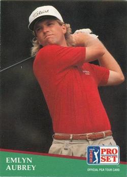 1991 Pro Set PGA Tour #122 Emlyn Aubrey Front