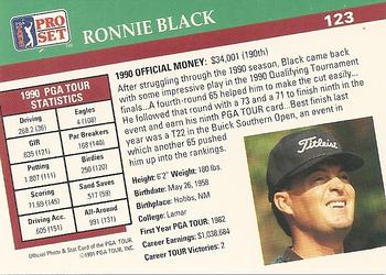 1991 Pro Set PGA Tour #123 Ronnie Black Back