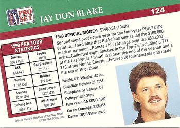 1991 Pro Set PGA Tour #124 Jay Don Blake Back